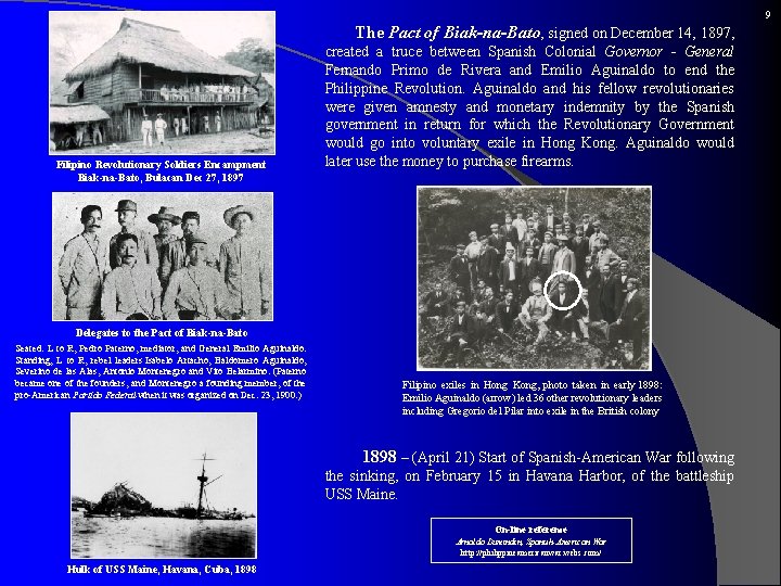 9 The Pact Filipino Revolutionary Soldiers Encampment Biak-na-Bato, Bulacan Dec 27, 1897 of Biak-na-Bato,