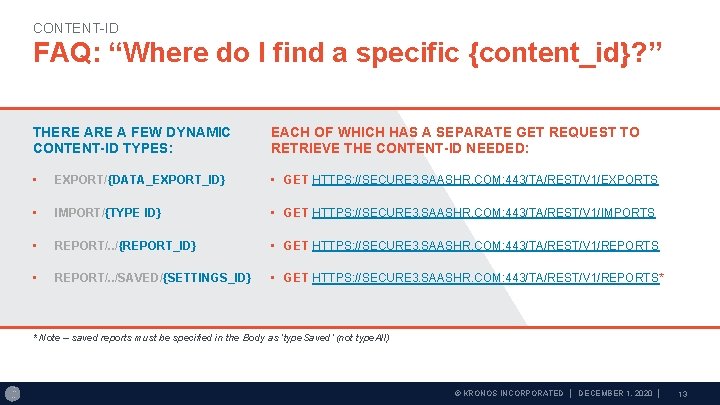 CONTENT-ID FAQ: “Where do I find a specific {content_id}? ” THERE A FEW DYNAMIC