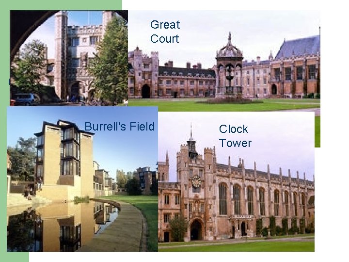 Great Court The Great Burrell's Field Gate Clock Tower 