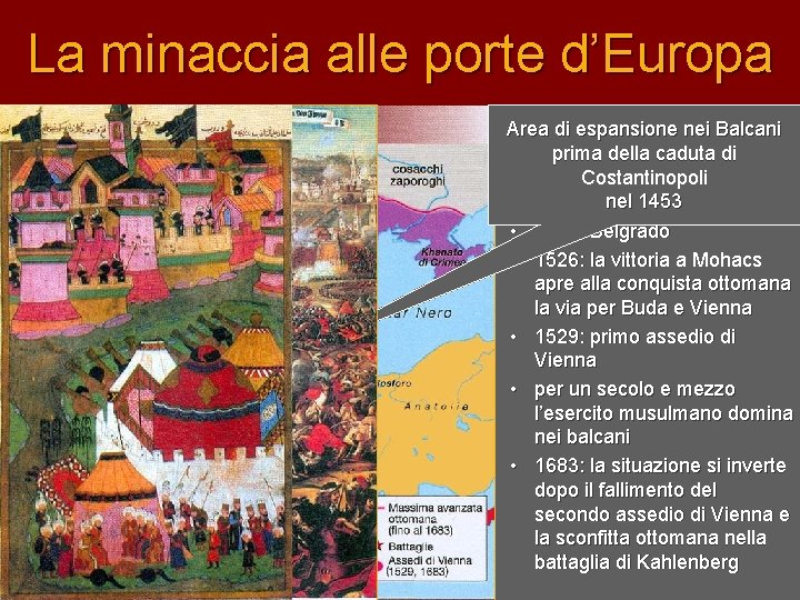 La minaccia alle porte d’Europa Area di espansione nei Balcani La spinta riprende primaespansiva