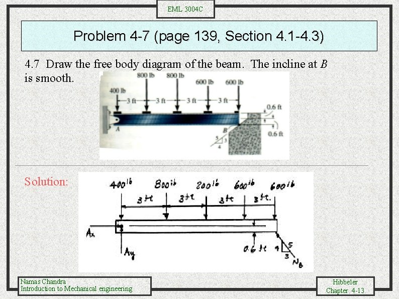 EML 3004 C Problem 4 -7 (page 139, Section 4. 1 -4. 3) 4.