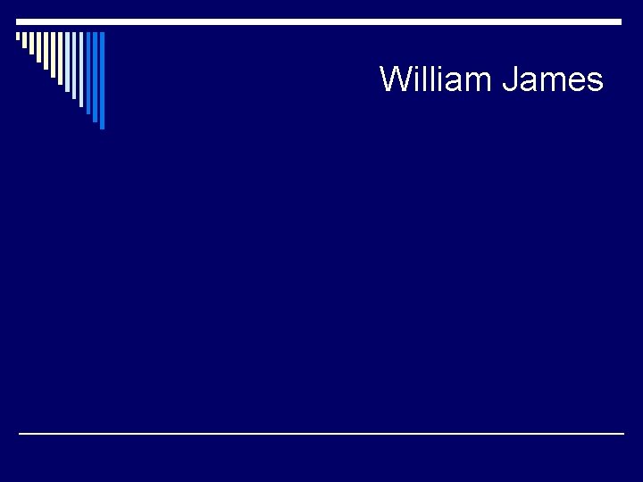 William James 