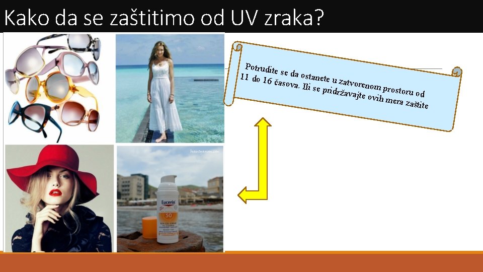Kako da se zaštitimo od UV zraka? Potrudit es 11 do 16 e da