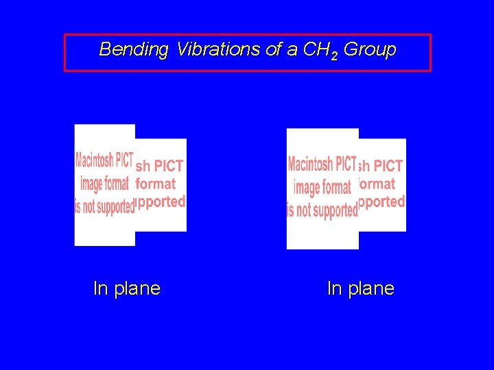 Bending Vibrations of a CH 2 Group In plane 