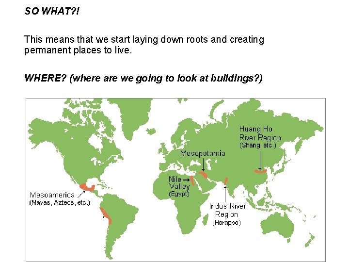 SO WHAT? ! This means that we start laying down roots and creating permanent