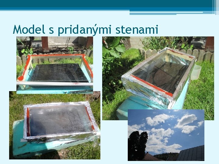 Model s pridanými stenami 