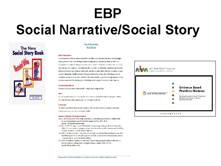 EBP Social Narrative/Social Story 