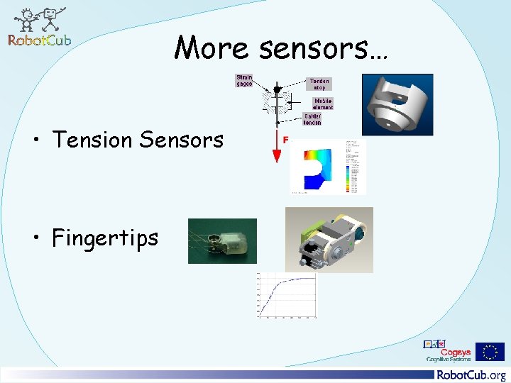 More sensors… • Tension Sensors • Fingertips 