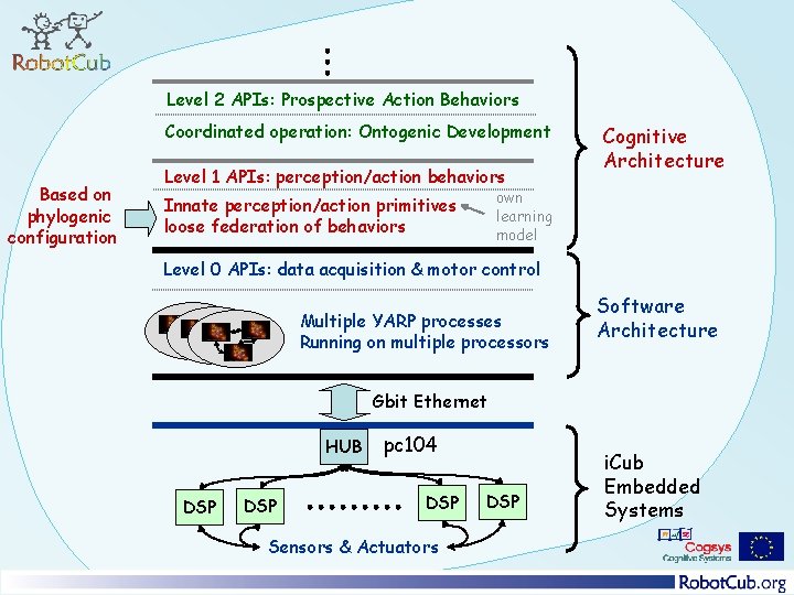 Level 2 APIs: Prospective Action Behaviors Coordinated operation: Ontogenic Development Based on phylogenic configuration