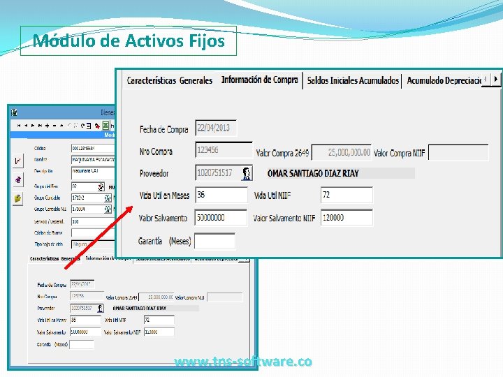 Módulo de Activos Fijos www. tns-software. co 