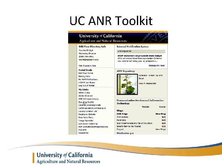 UC ANR Toolkit 