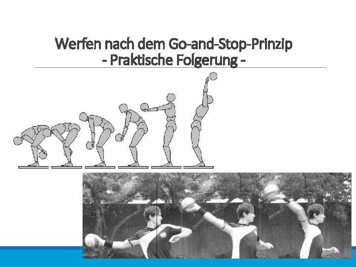 Werfen nach dem Go-and-Stop-Prinzip - Praktische Folgerung - 