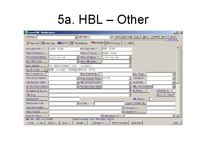 5 a. HBL – Other 