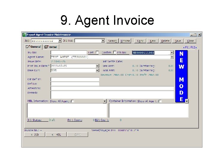 9. Agent Invoice 