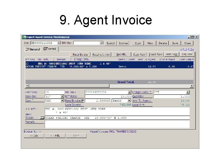9. Agent Invoice 