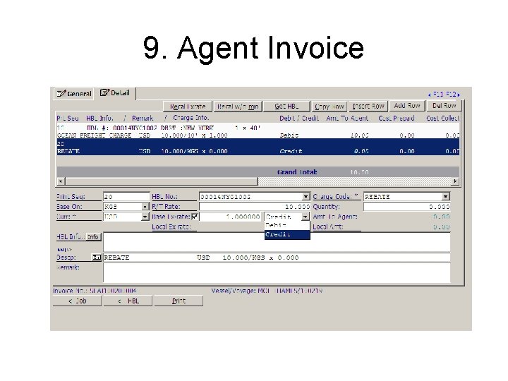 9. Agent Invoice 