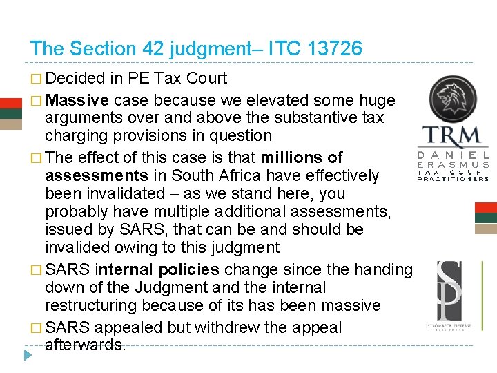 The Section 42 judgment– ITC 13726 � Decided in PE Tax Court � Massive The Section 42 judgment– ITC 13726 � Decided in PE Tax Court � Massive
