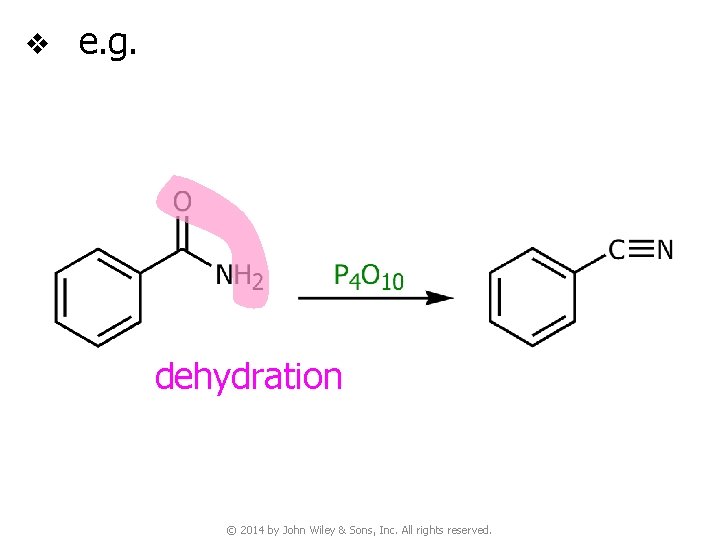 v e. g. dehydration © 2014 by John Wiley & Sons, Inc. All rights