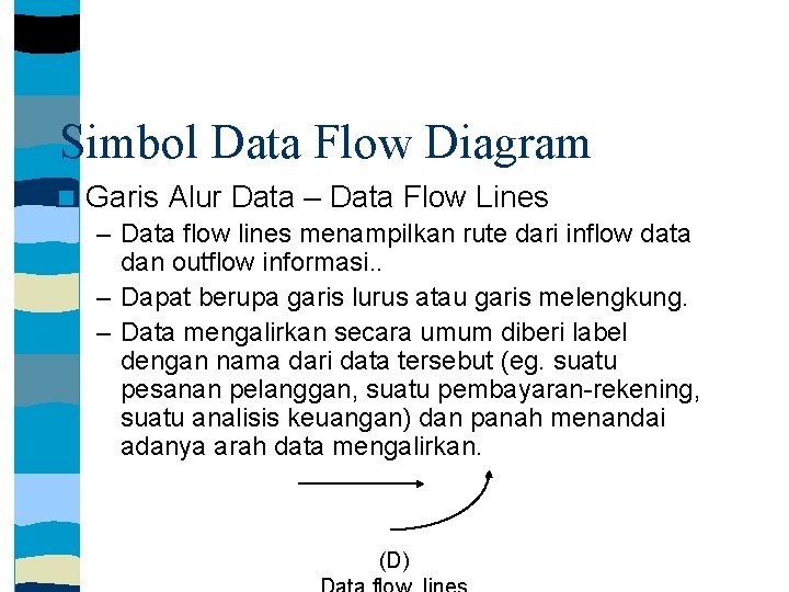 Simbol Data Flow Diagram Garis Alur Data – Data Flow Lines – Data flow