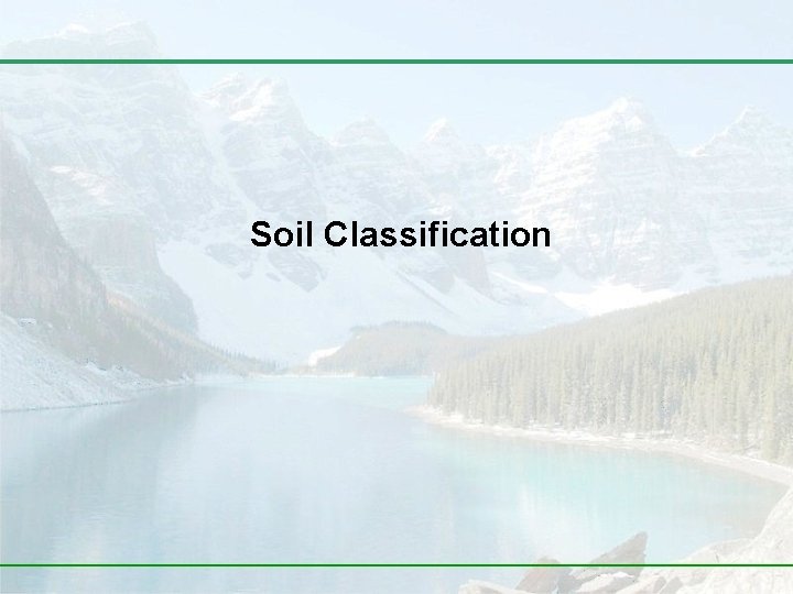 Soil Classification 