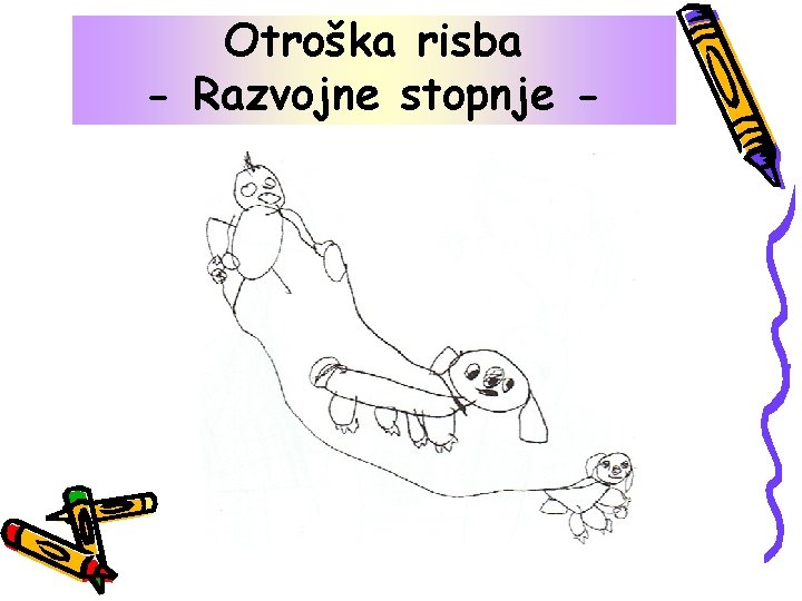 Otroška risba Otroškastopnje risba - Razvojne 