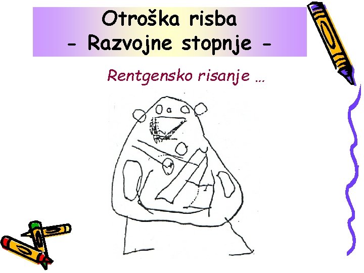 Otroška risba Otroškastopnje risba - Razvojne Rentgensko risanje … 