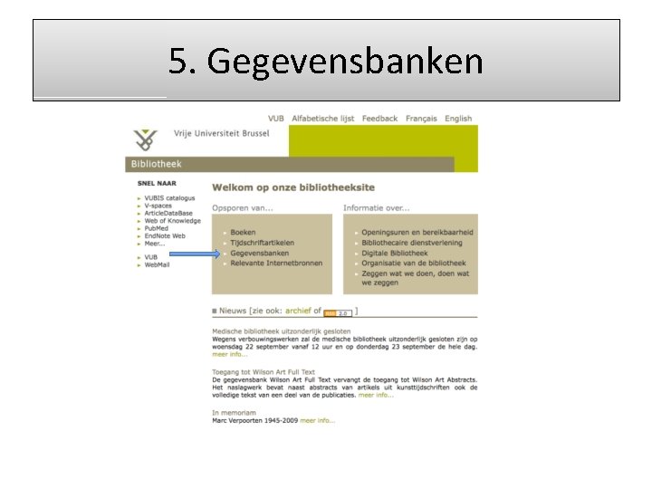 5. Gegevensbanken 