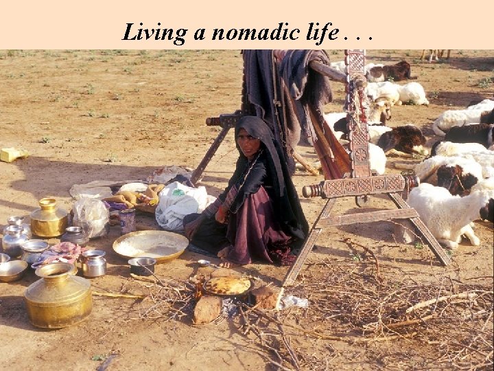 Living a nomadic life. . . Living a nomadic life. . .