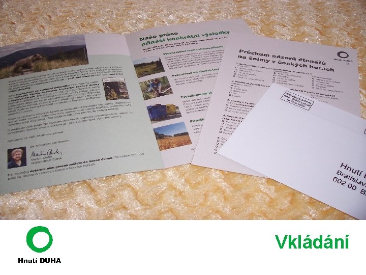 Vkládání 