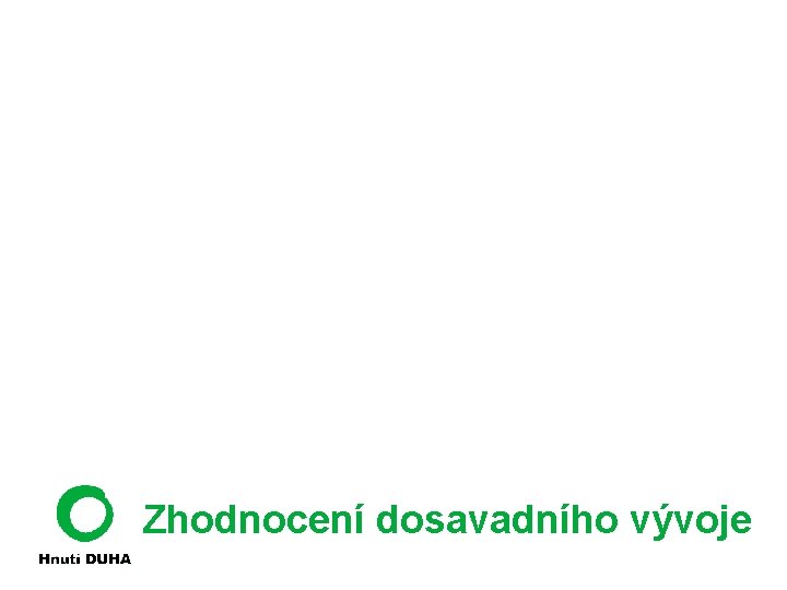 Zhodnocení dosavadního vývoje 
