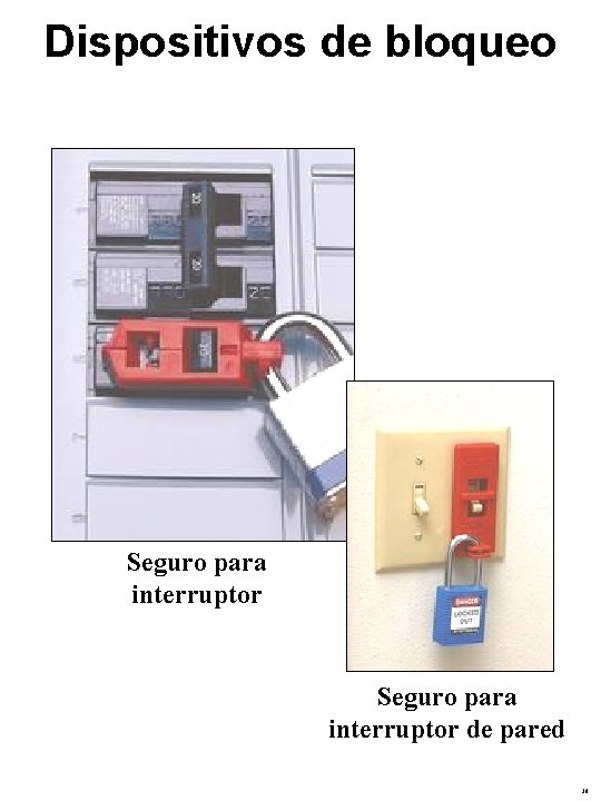 Dispositivos de bloqueo Seguro para interruptor de pared 36 