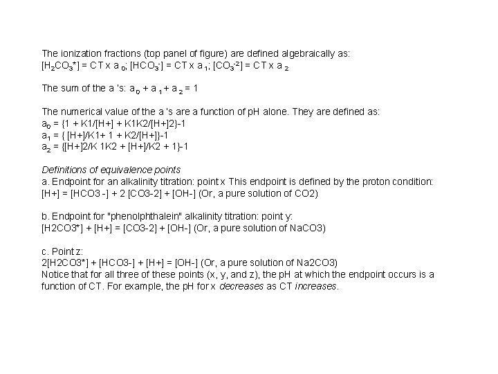 The ionization fractions (top panel of figure) are defined algebraically as: [H 2 CO