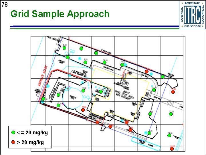 78 Grid Sample Approach < = 20 mg/kg > 20 mg/kg 