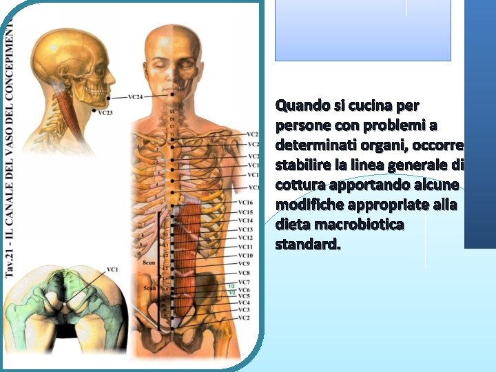 Quando si cucina persone con problemi a determinati organi, occorre stabilire la linea generale