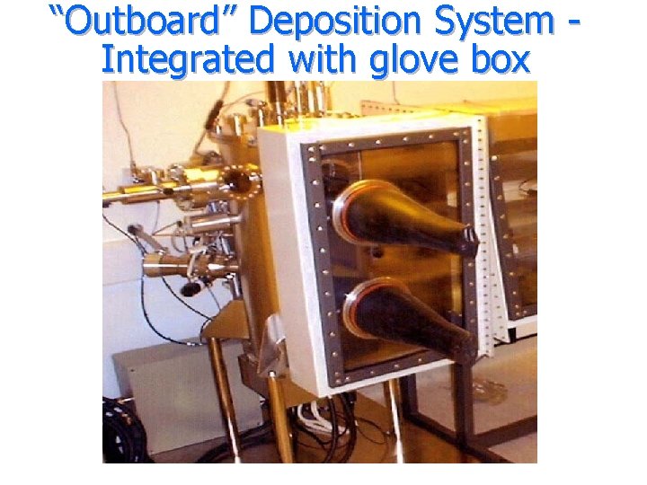 “Outboard” Deposition System Integrated with glove box 