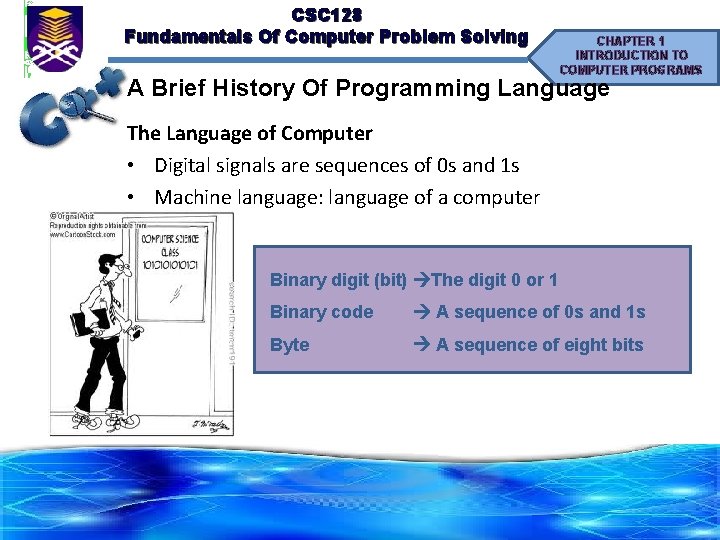 CSC 128 Fundamentals Of Computer Problem Solving CHAPTER 1 INTRODUCTION TO COMPUTER PROGRAMS A