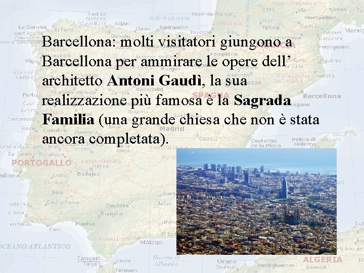 Barcellona: molti visitatori giungono a Barcellona per ammirare le opere dell’ architetto Antoni Gaudì, Barcellona: molti visitatori giungono a Barcellona per ammirare le opere dell’ architetto Antoni Gaudì,