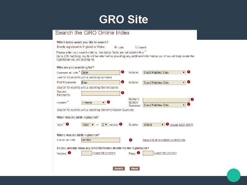 GRO Site 