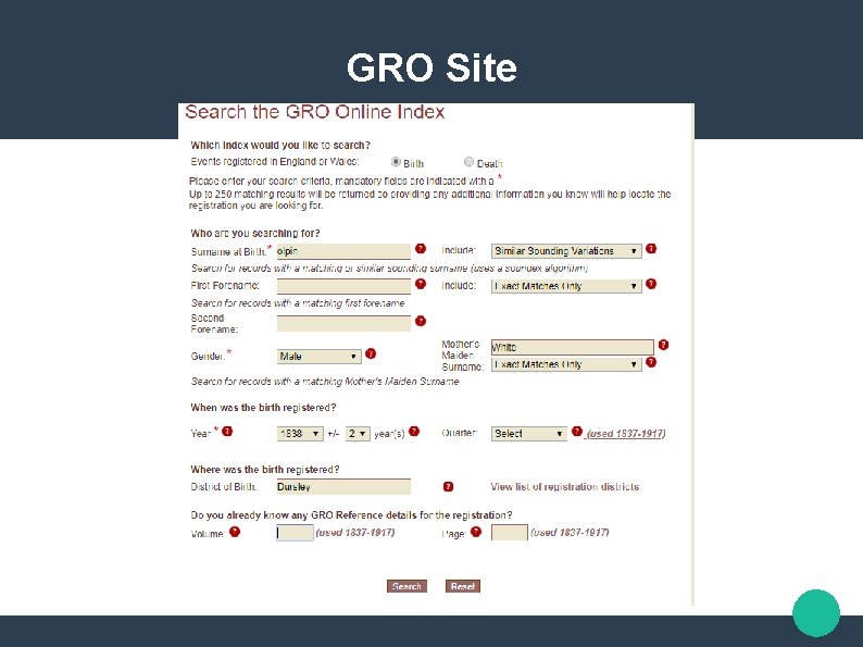 GRO Site 