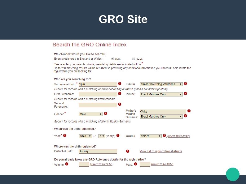 GRO Site 