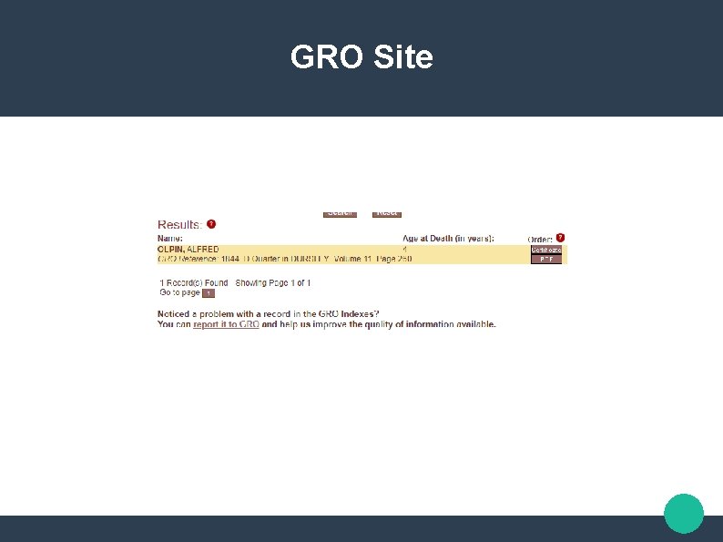 GRO Site 