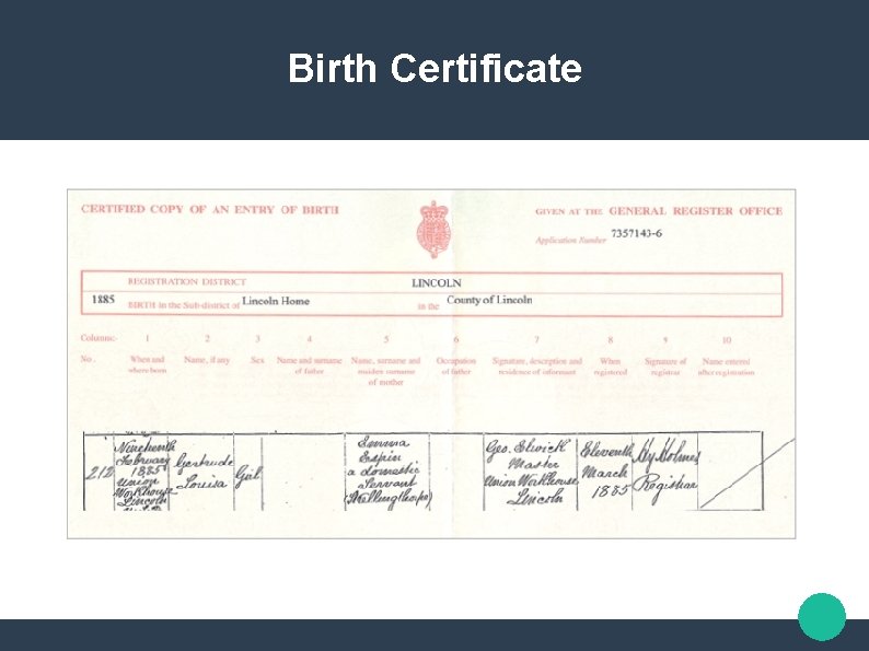 Birth Certificate 
