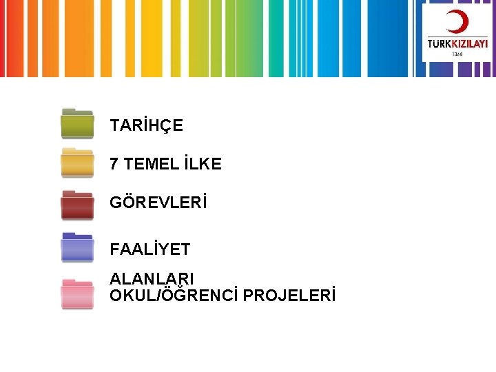 TARİHÇE 7 TEMEL İLKE GÖREVLERİ FAALİYET ALANLARI OKUL/ÖĞRENCİ PROJELERİ 