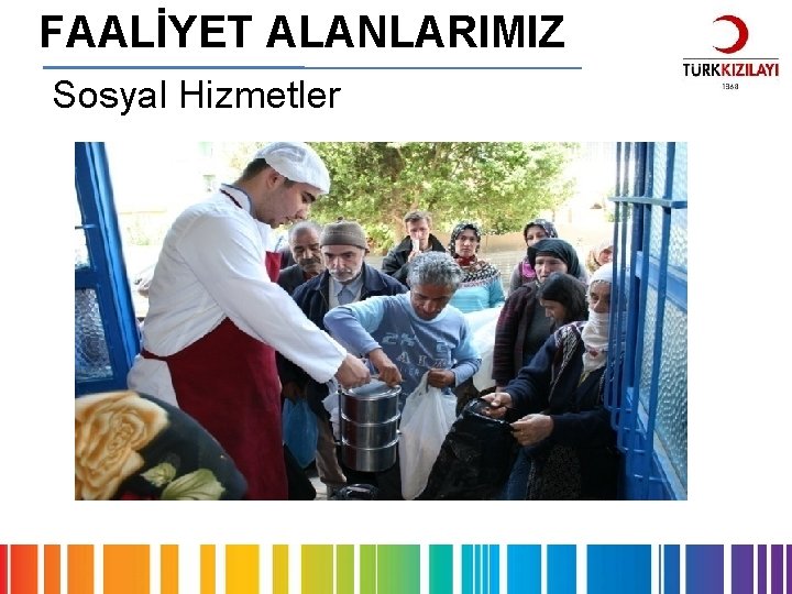 FAALİYET ALANLARIMIZ Sosyal Hizmetler 