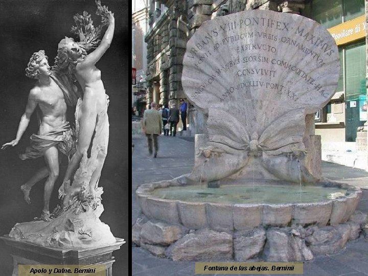 Apolo y Dafne. Bernini Fontana de las abejas. Berninii 