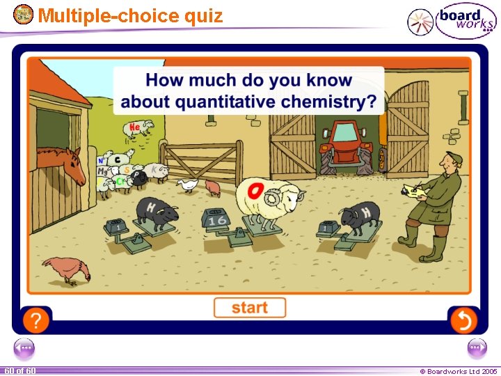 Multiple-choice quiz 60 of 60 © Boardworks Ltd 2005 