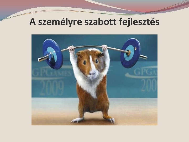 A személyre szabott fejlesztés 