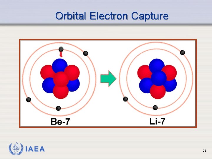 Orbital Electron Capture IAEA 28 