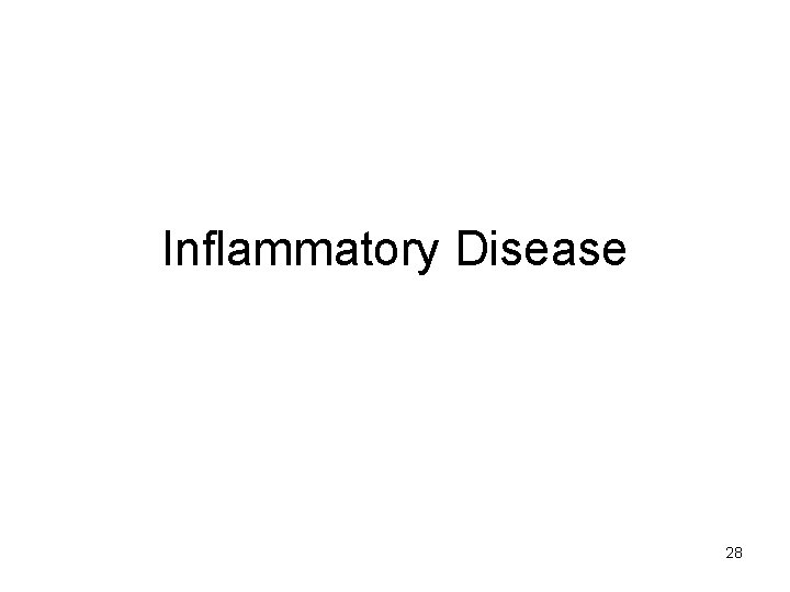 Inflammatory Disease 28 