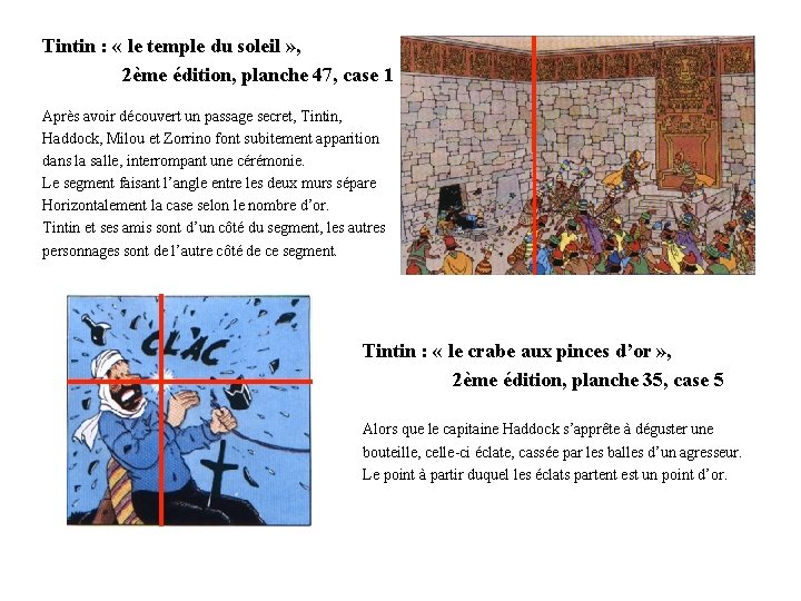 Tintin : « le temple du soleil » , 2ème édition, planche 47, case